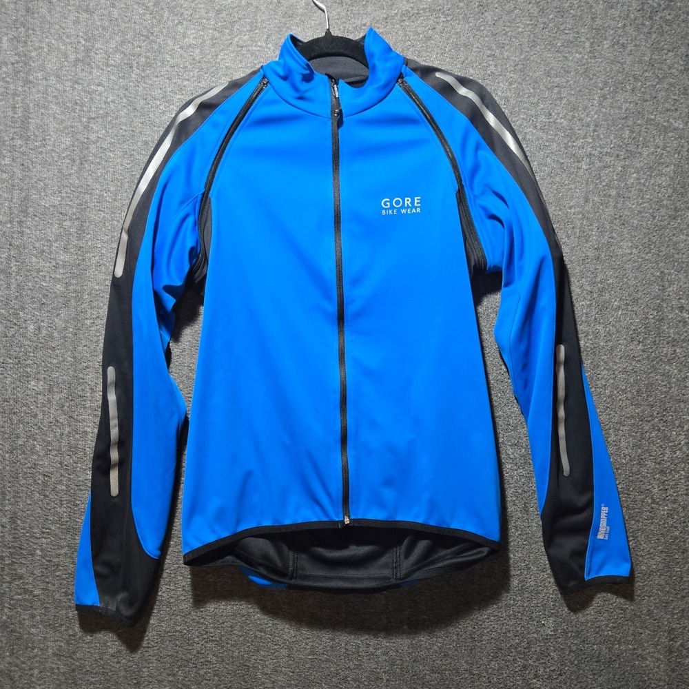 Gore Bike Wear Windstopper Soft Shell Removable Sleeves Cycling Jacket SMALL‎